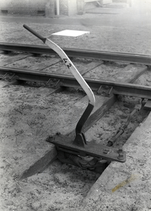 168882 Afbeelding van een omzetstoel voor een handwissel volgens Engels model (BS 75) te Crailoo.